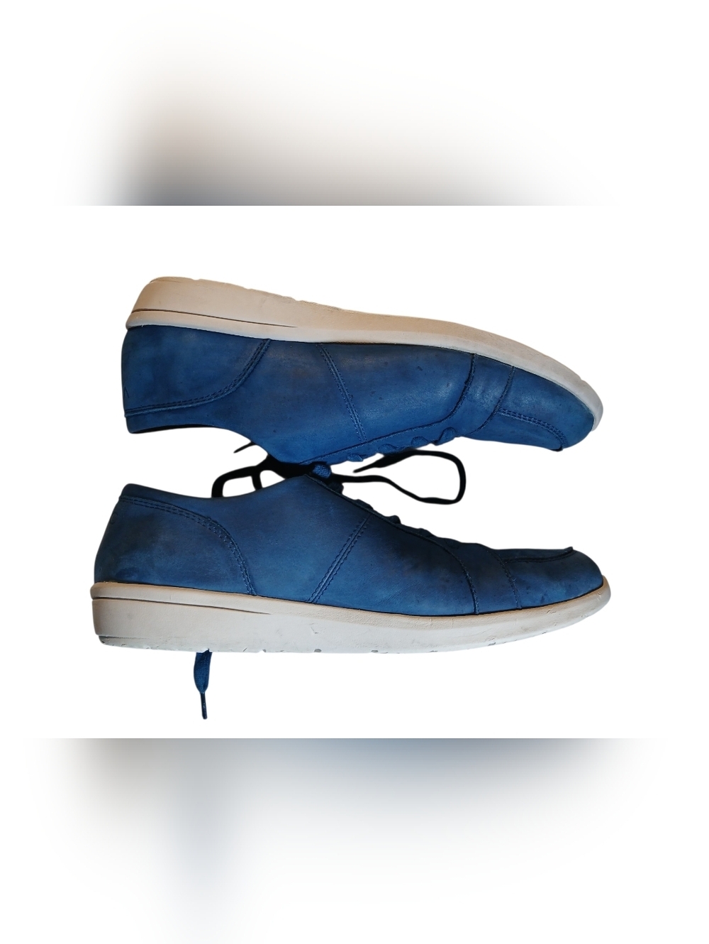VIONIC Abigail Blue Suede Lace-Up Supportive Sneaker - Picture 3 of 7